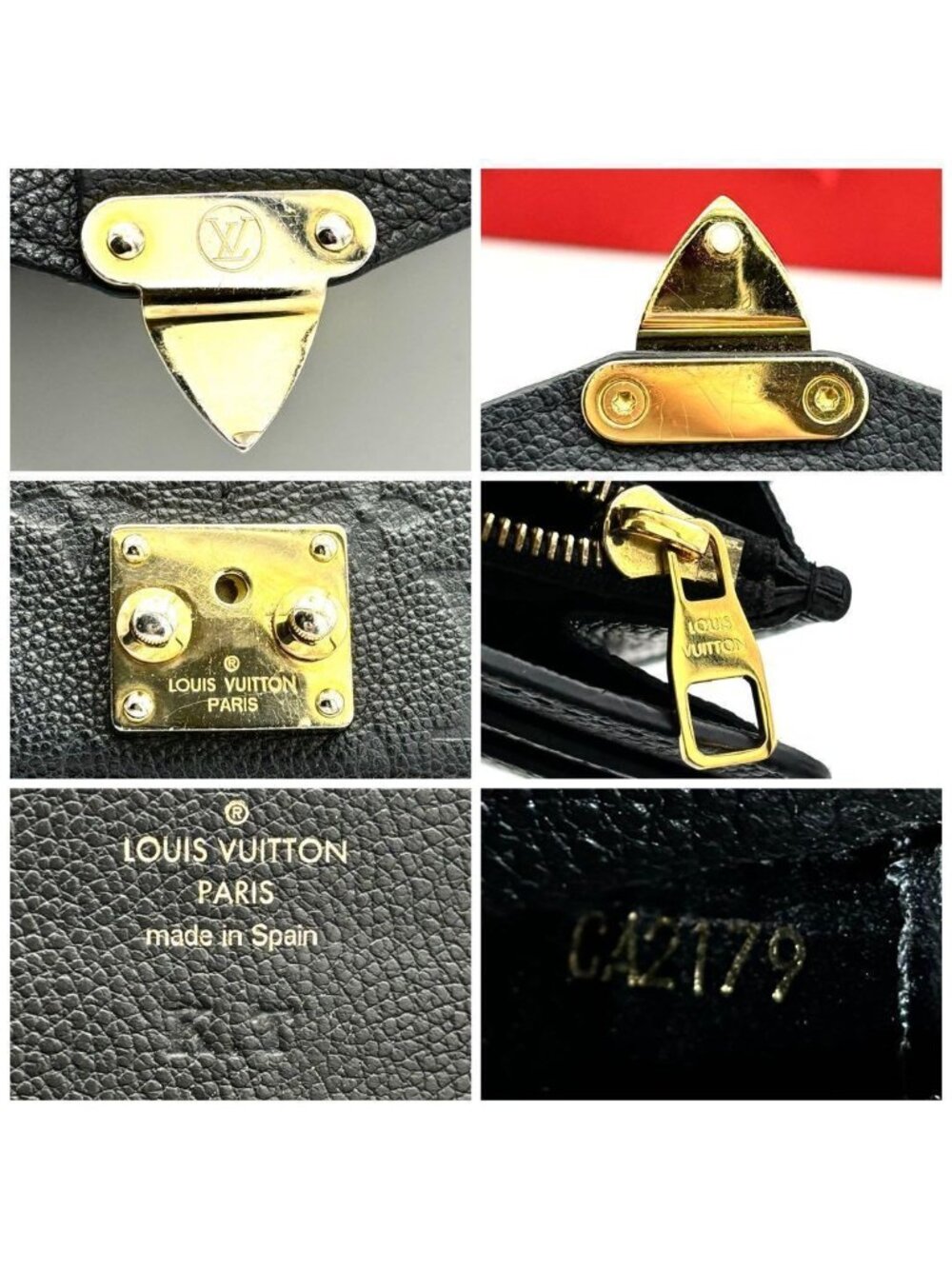Louis Vuitton Portefeuille Sarah Metis Empreinte Black Wallet - Picture 8 of 10